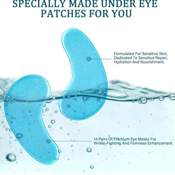 New! Under Eye Patches for Dark Circles, Eye Mask Gel - Reduce Puffiness & Lines - Picture 4 of 9